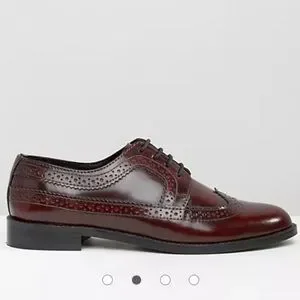 ASOS | Shoes | Asos Man Marion Leather Wingtip Brogues Size 